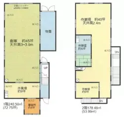 埼玉県所沢市大字南永井の倉庫