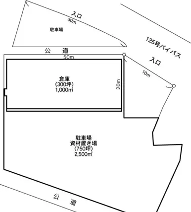 埼玉県久喜市高柳の倉庫